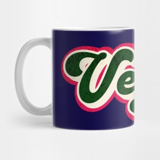 Retro Vegan Graphic Logo Mug